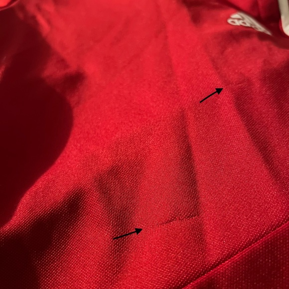 Adidas Women's Tiro Track Training Pants, Red and White, Size M - Picture 7 of 8